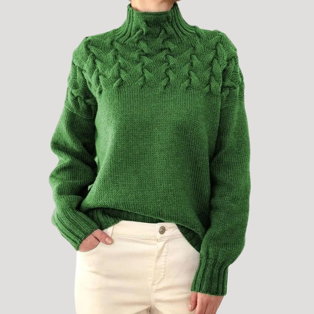Sabelline | Cable Knit Turtleneck Sweater