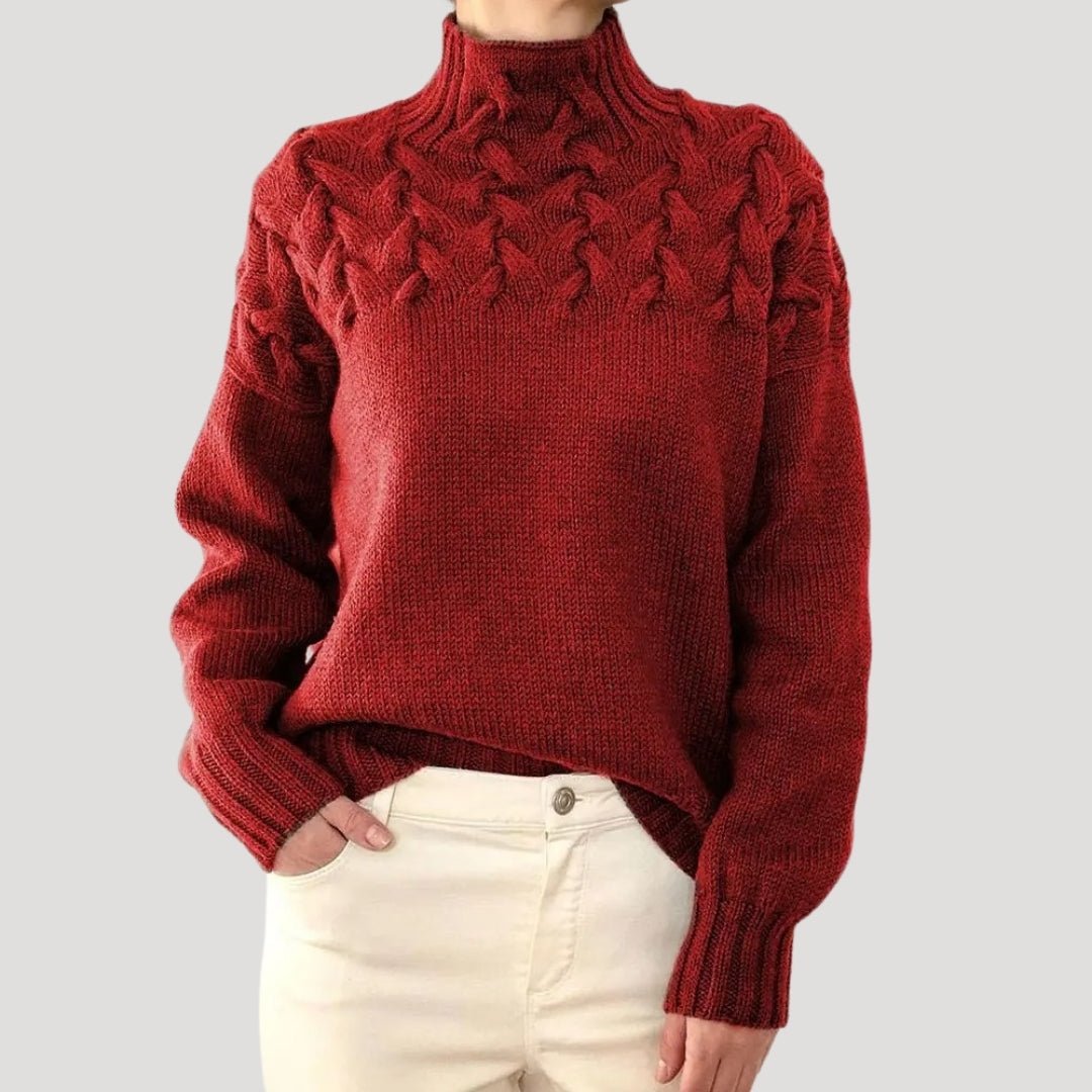 Sabelline | Cable Knit Turtleneck Sweater