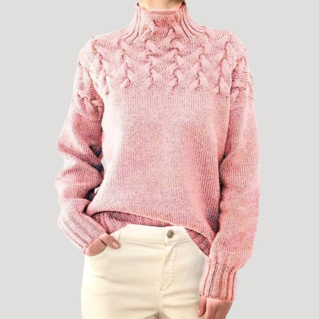 Sabelline | Cable Knit Turtleneck Sweater