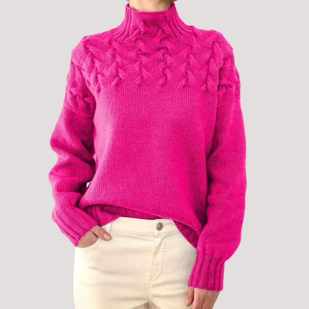 Sabelline | Cable Knit Turtleneck Sweater
