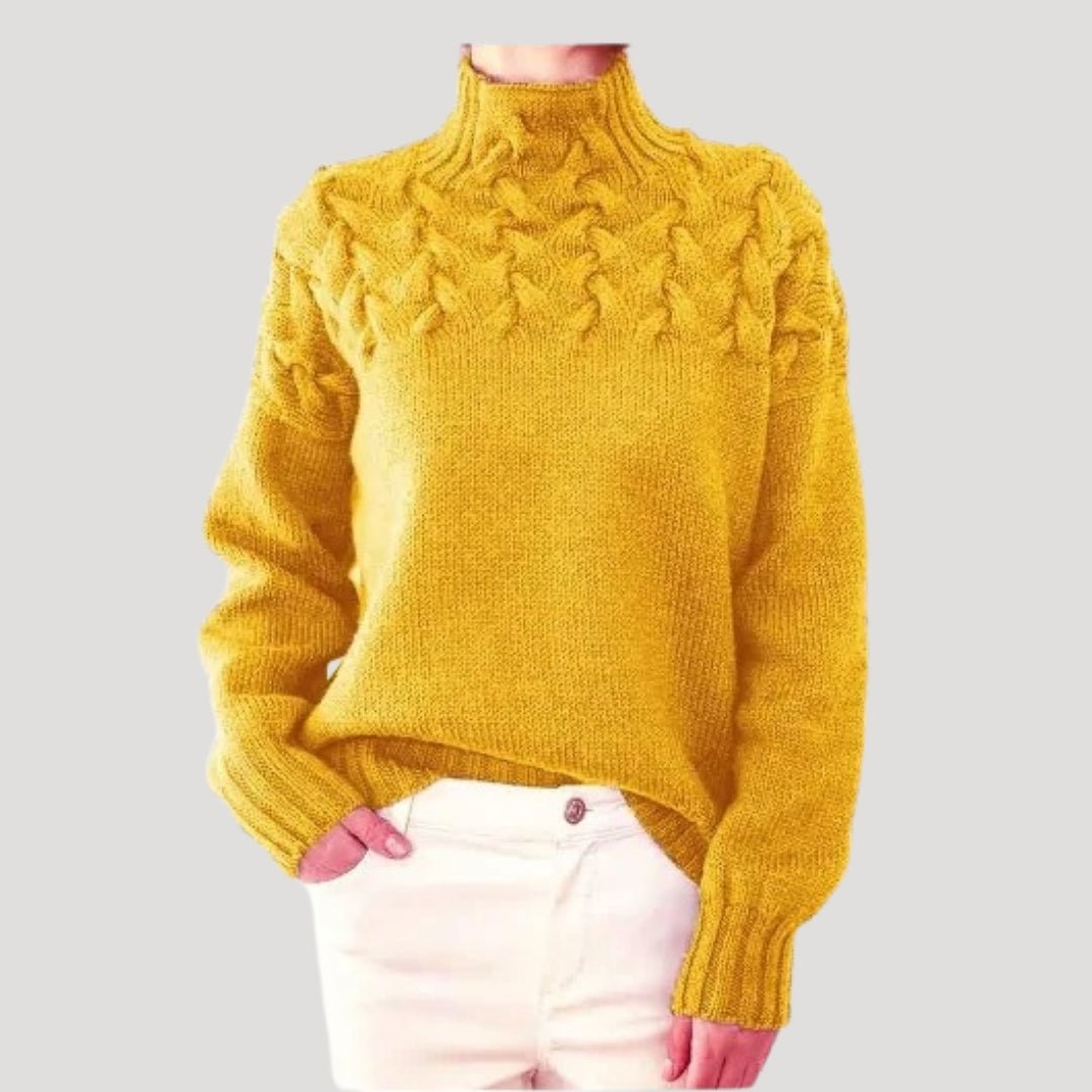 Sabelline | Cable Knit Turtleneck Sweater