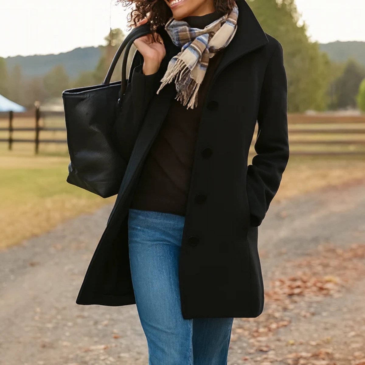 Constance | Mid-Length Button-Up Winter Coat
