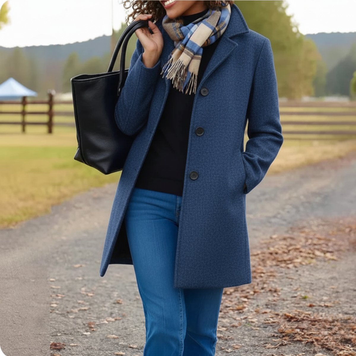 Constance | Mid-Length Button-Up Winter Coat