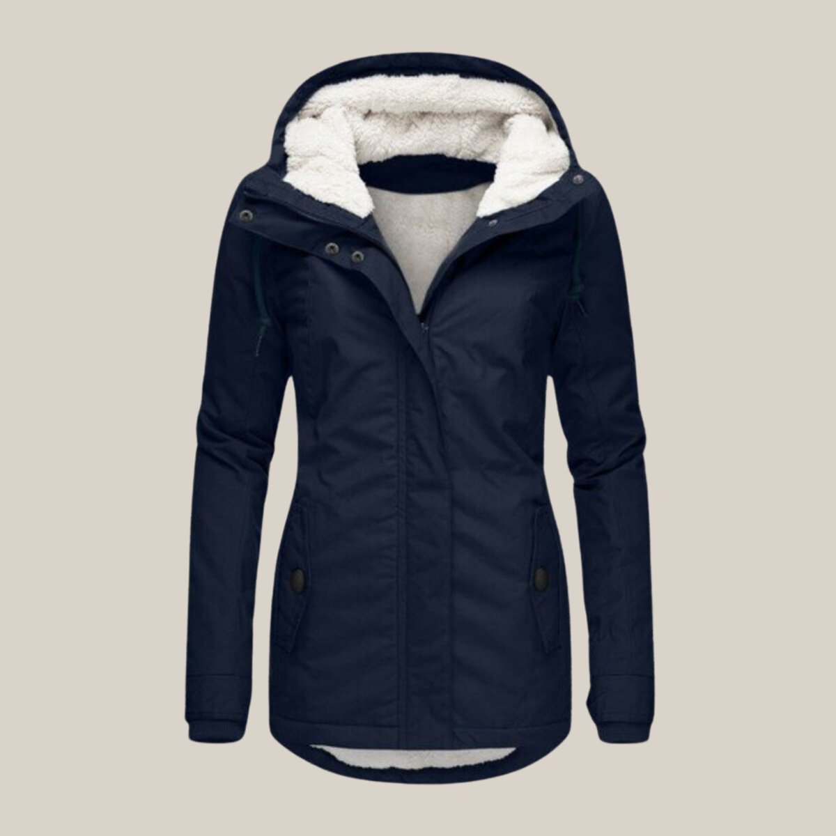 Susannah | Fleece-Lined Hooded Windproof Puffer Jacket