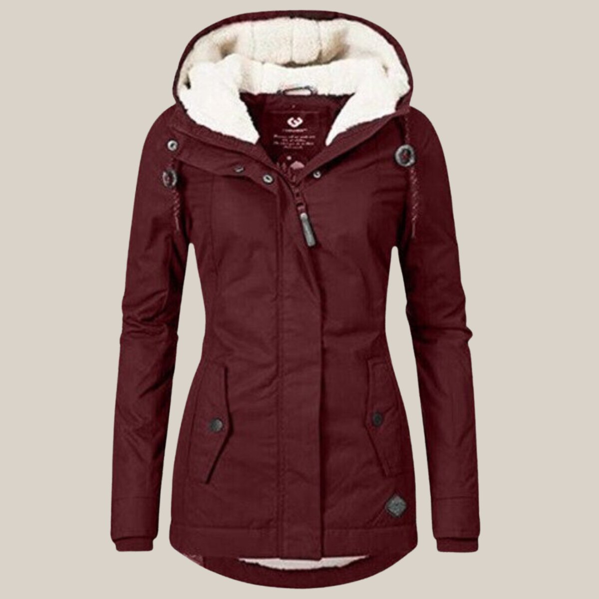 Susannah | Fleece-Lined Hooded Windproof Puffer Jacket