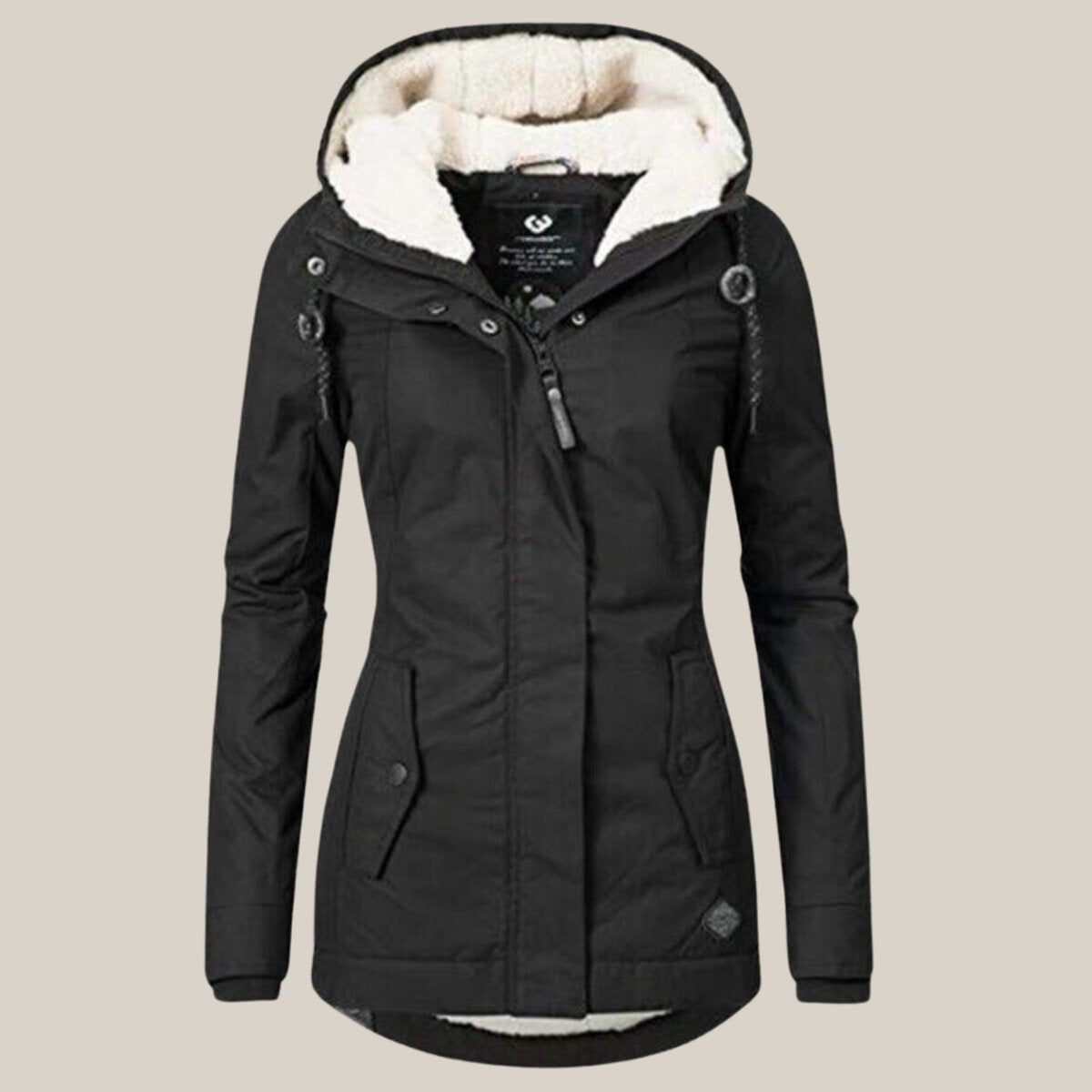 Susannah | Fleece-Lined Hooded Windproof Puffer Jacket