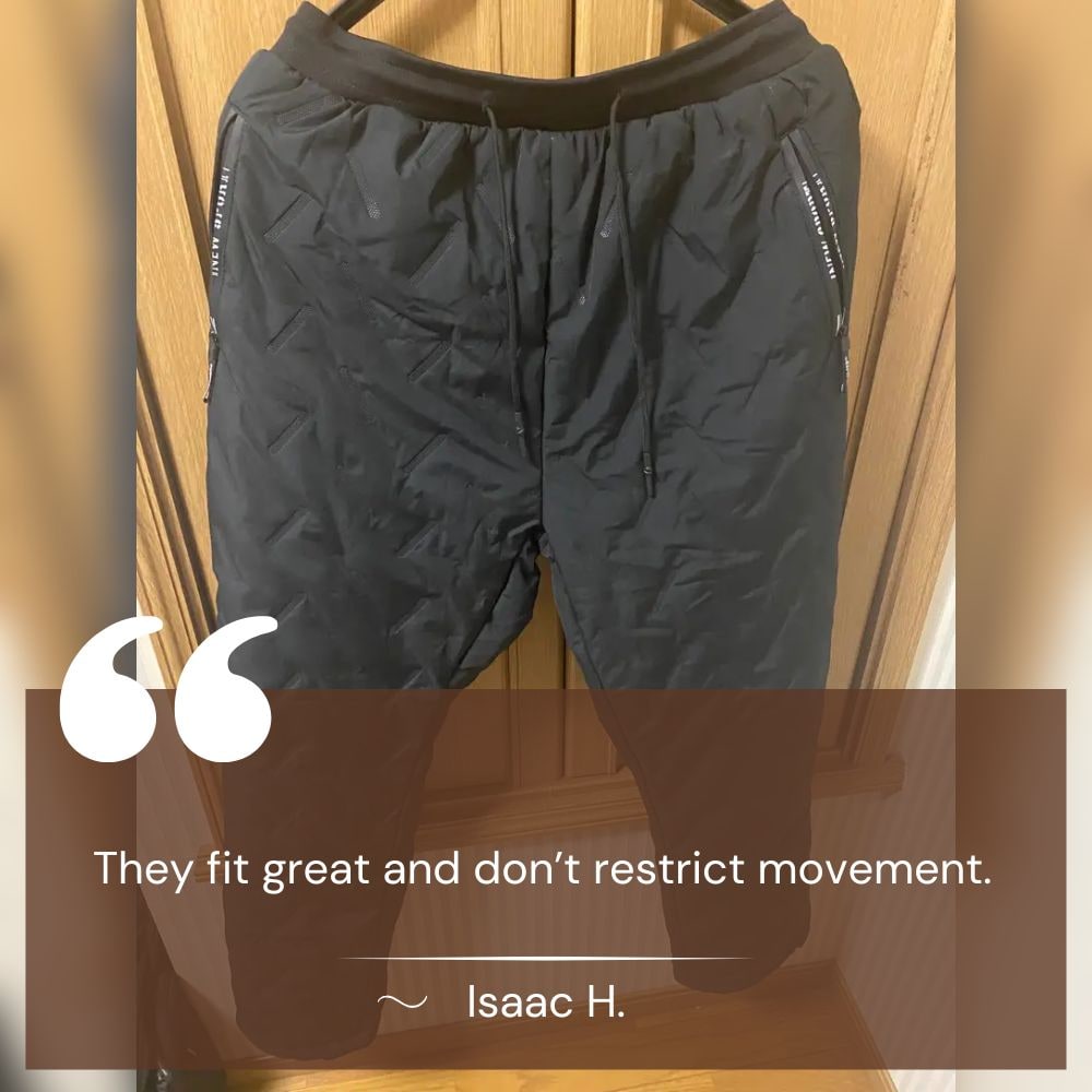 Women's Fleece Lined Joggers Sweatpants with Waterproof Quilted Shell