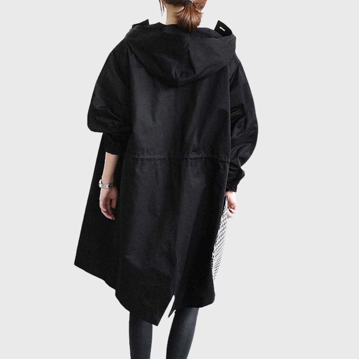 Georgia | Hooded Water-Repellent Oversized Long Plus Size Trench Coat