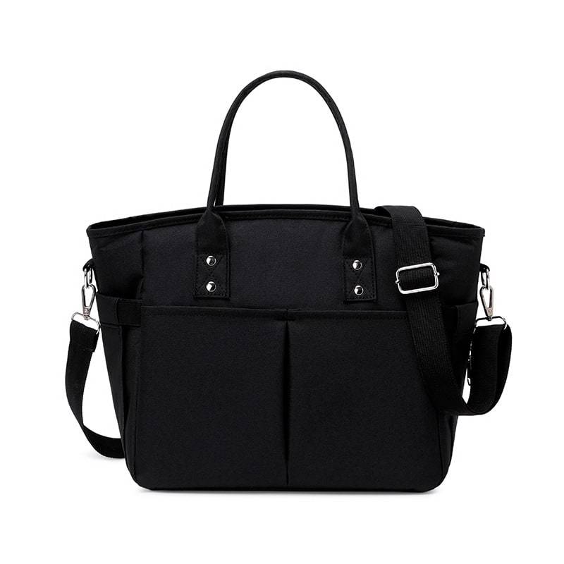 Women's Insulated Lunch Box Bento Bag with Adjustable Shoulder Strap and Dual Handles Pouch