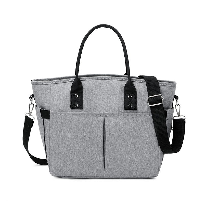 Women's Insulated Lunch Box Bento Bag with Adjustable Shoulder Strap and Dual Handles Pouch