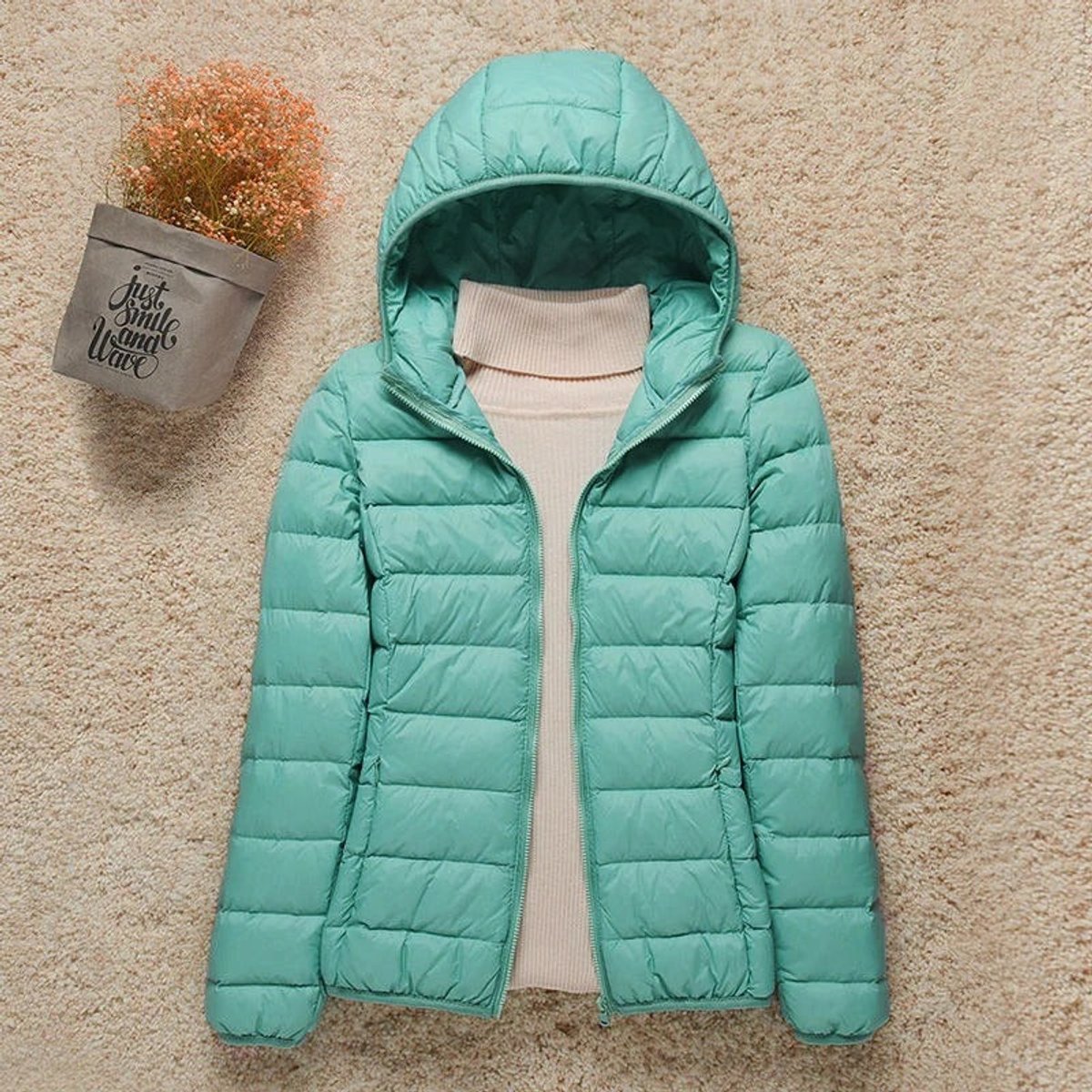 Nell | Lightweight Hooded Packable Down Plus Size Puffer Jacket