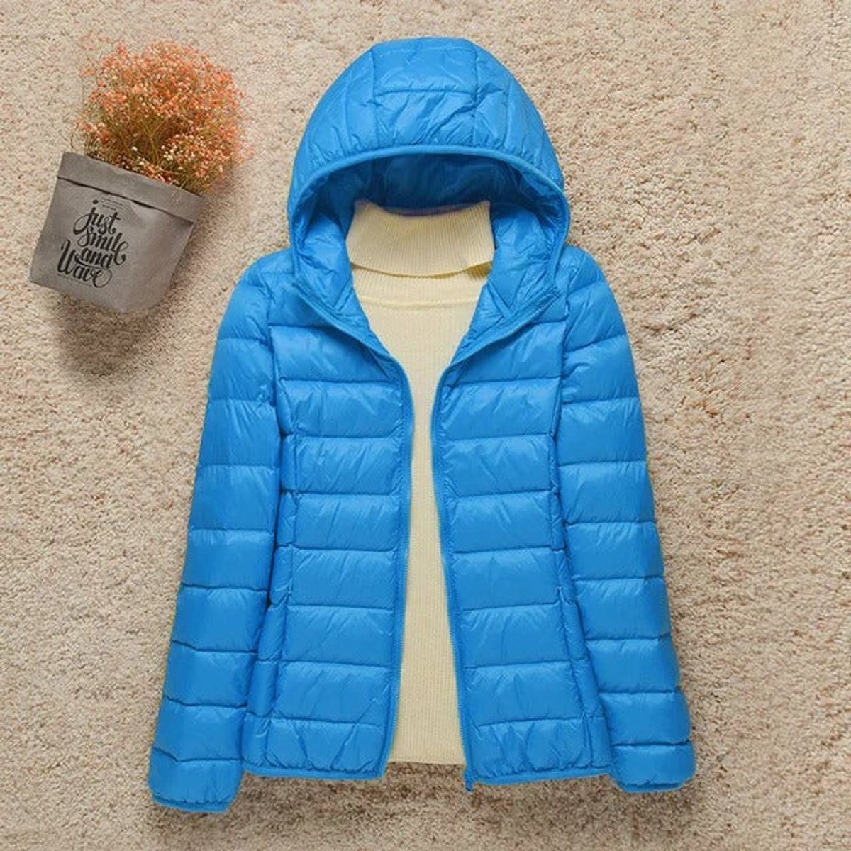 Nell | Lightweight Hooded Packable Down Plus Size Puffer Jacket