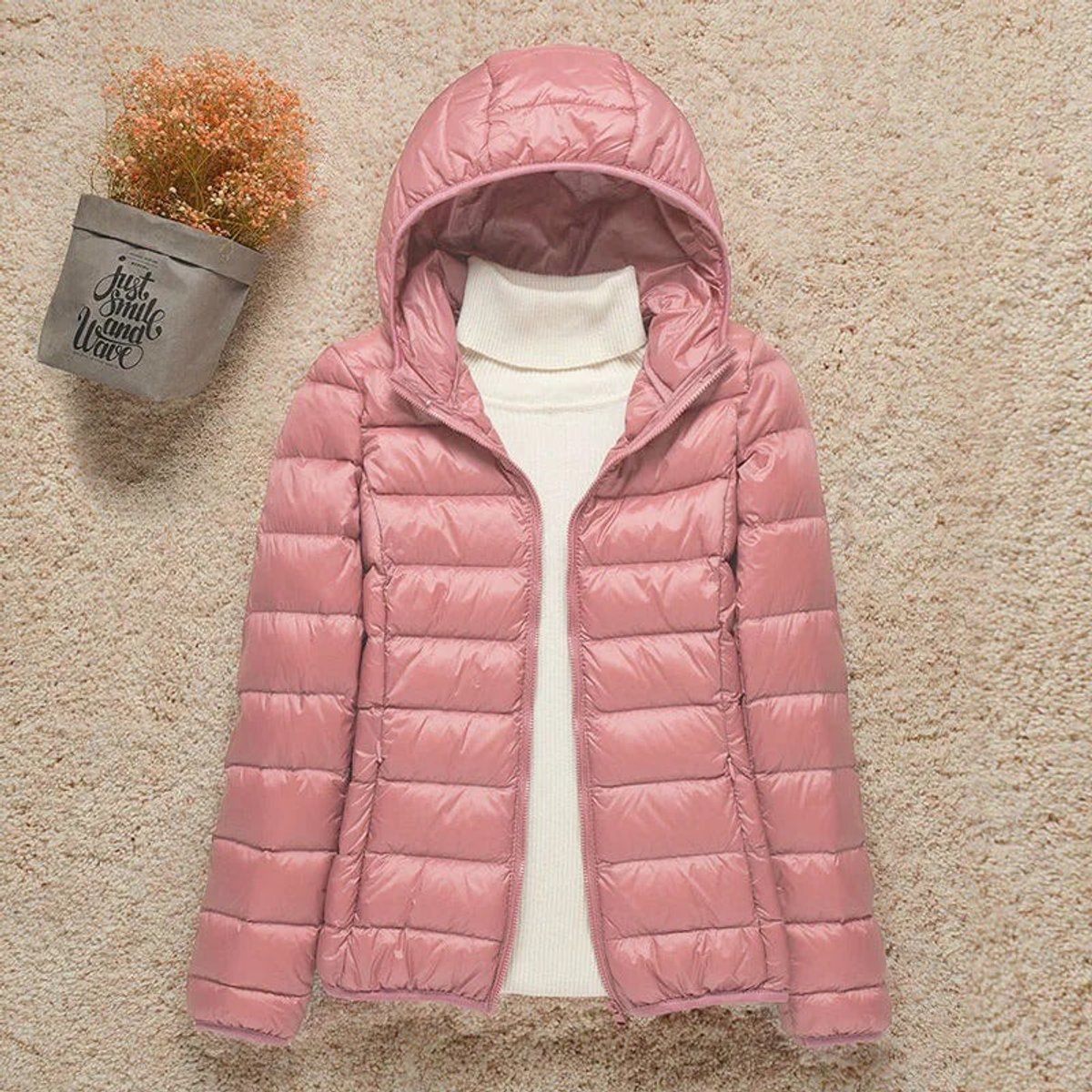 Nell | Lightweight Hooded Packable Down Plus Size Puffer Jacket
