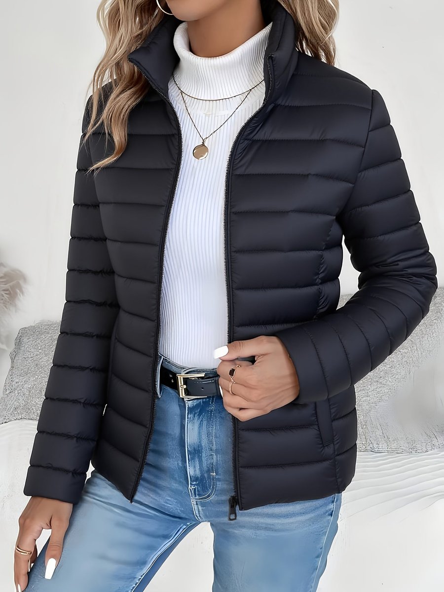 Nadira | Lightweight Stand Collar Quilted Jacket