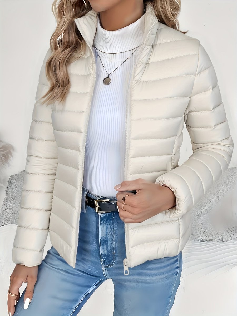 Nadira | Lightweight Stand Collar Quilted Jacket