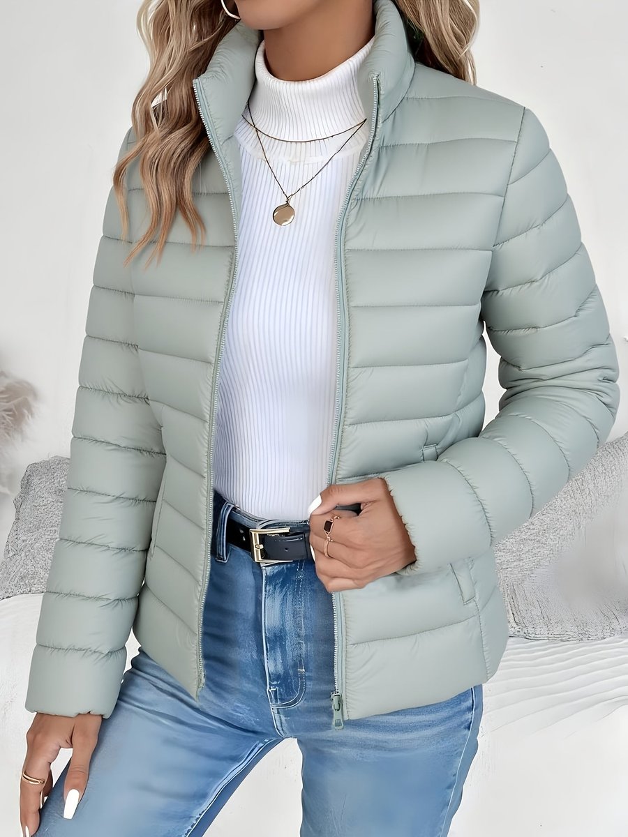 Nadira | Lightweight Stand Collar Quilted Jacket