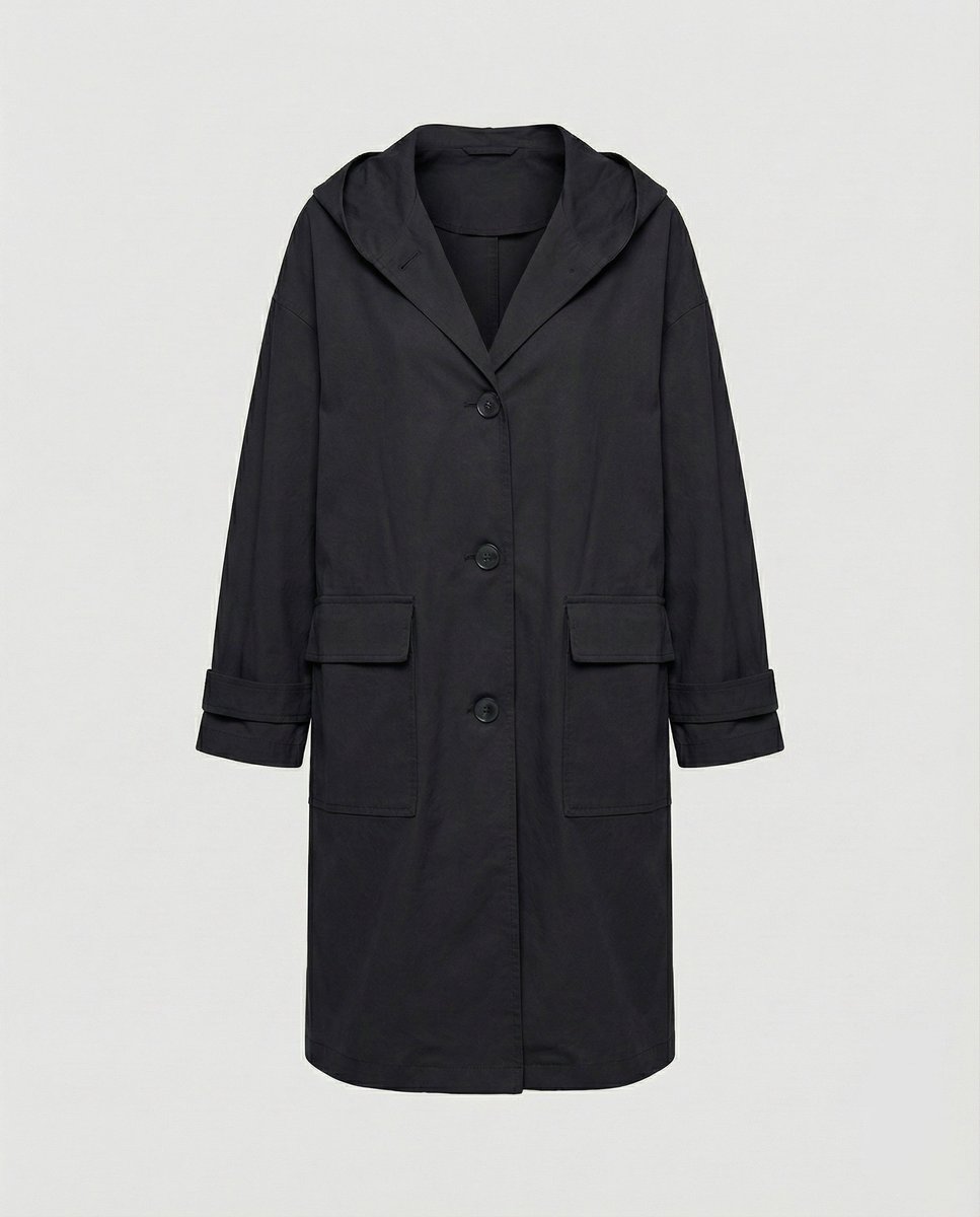 Josephine | Long Waterproof Windproof Hooded Trench Coat