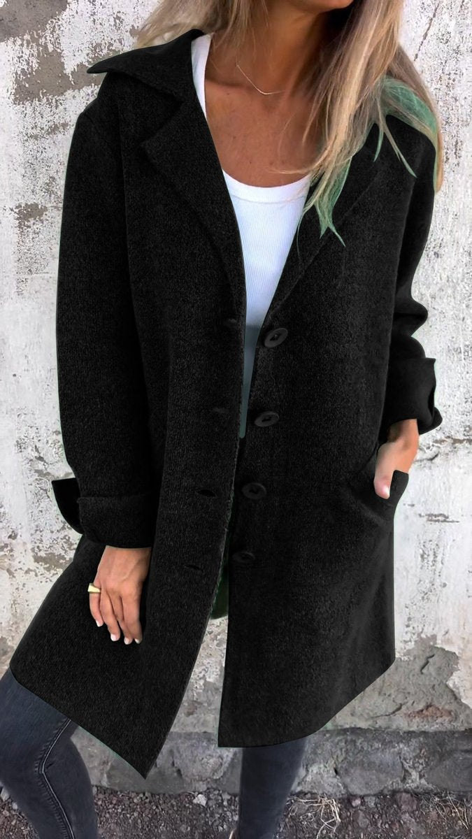 Kitty | Longline Button-Up Oversized Plus Size Winter Coat