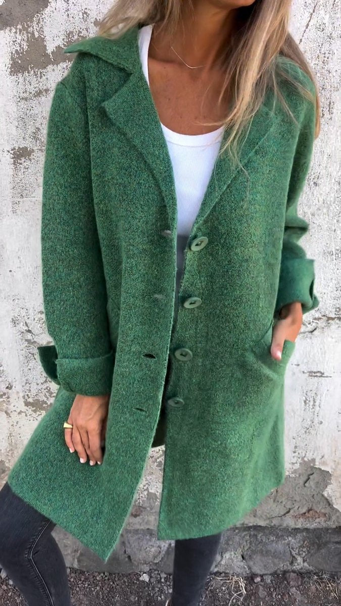 Kitty | Longline Button-Up Oversized Plus Size Winter Coat