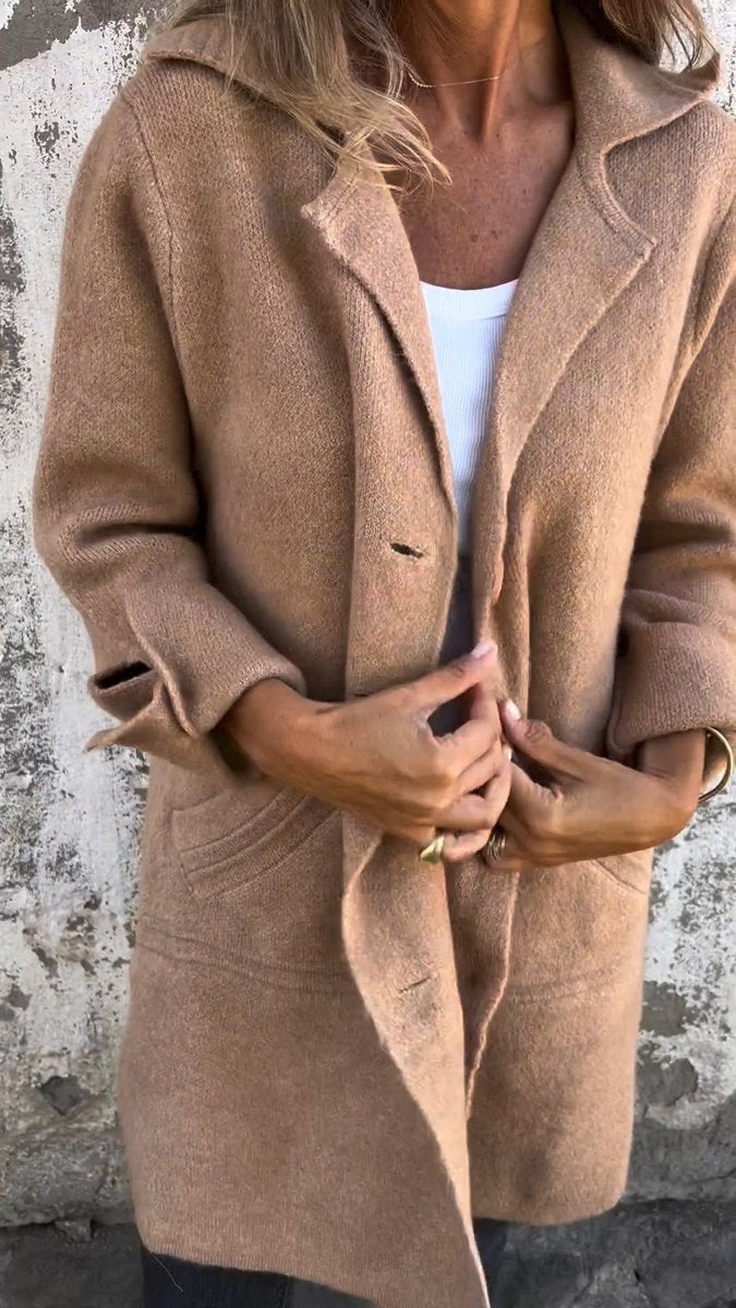 Kitty | Longline Button-Up Oversized Plus Size Winter Coat