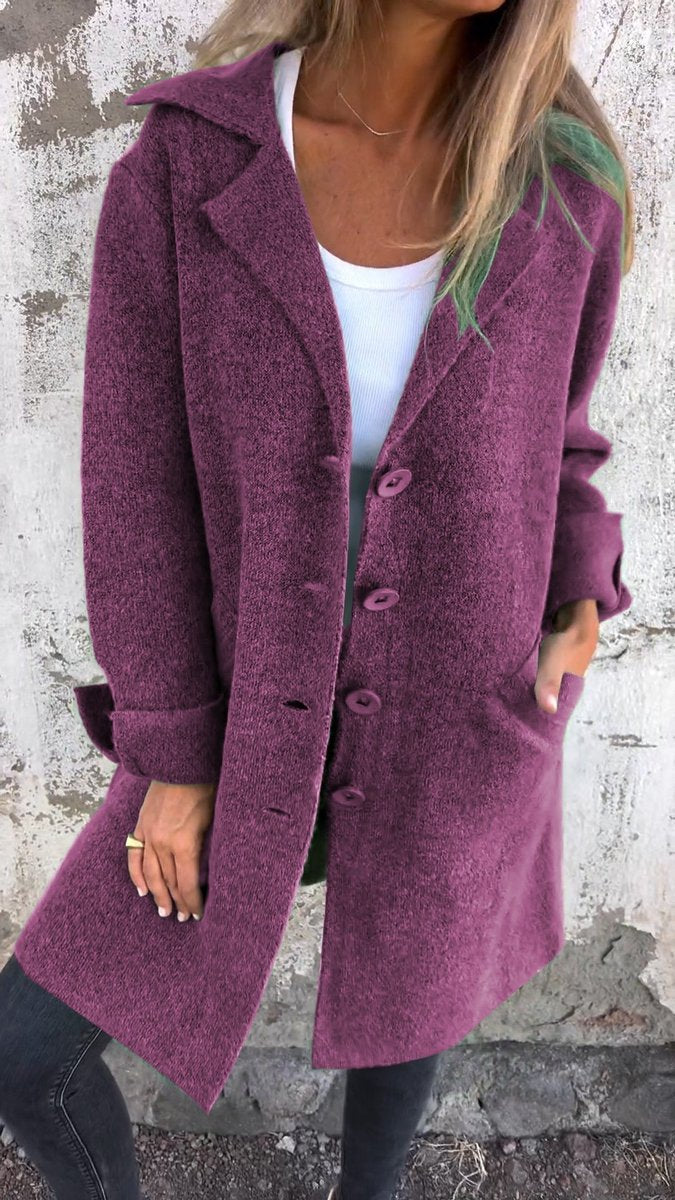 Kitty | Longline Button-Up Oversized Plus Size Winter Coat
