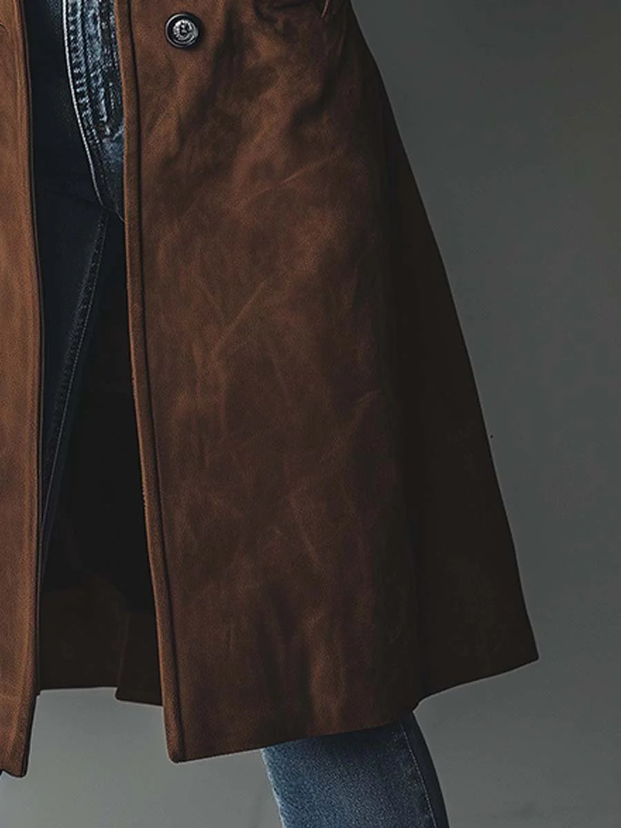 Penelope | Longline Double-Breasted Tailored Trench Coat