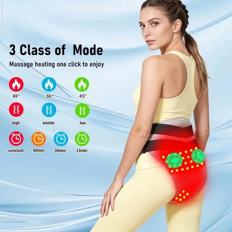 Women's Menstrual Heating Pad for Cramps with Electric Wearable Abdominal Lower Back Wrap