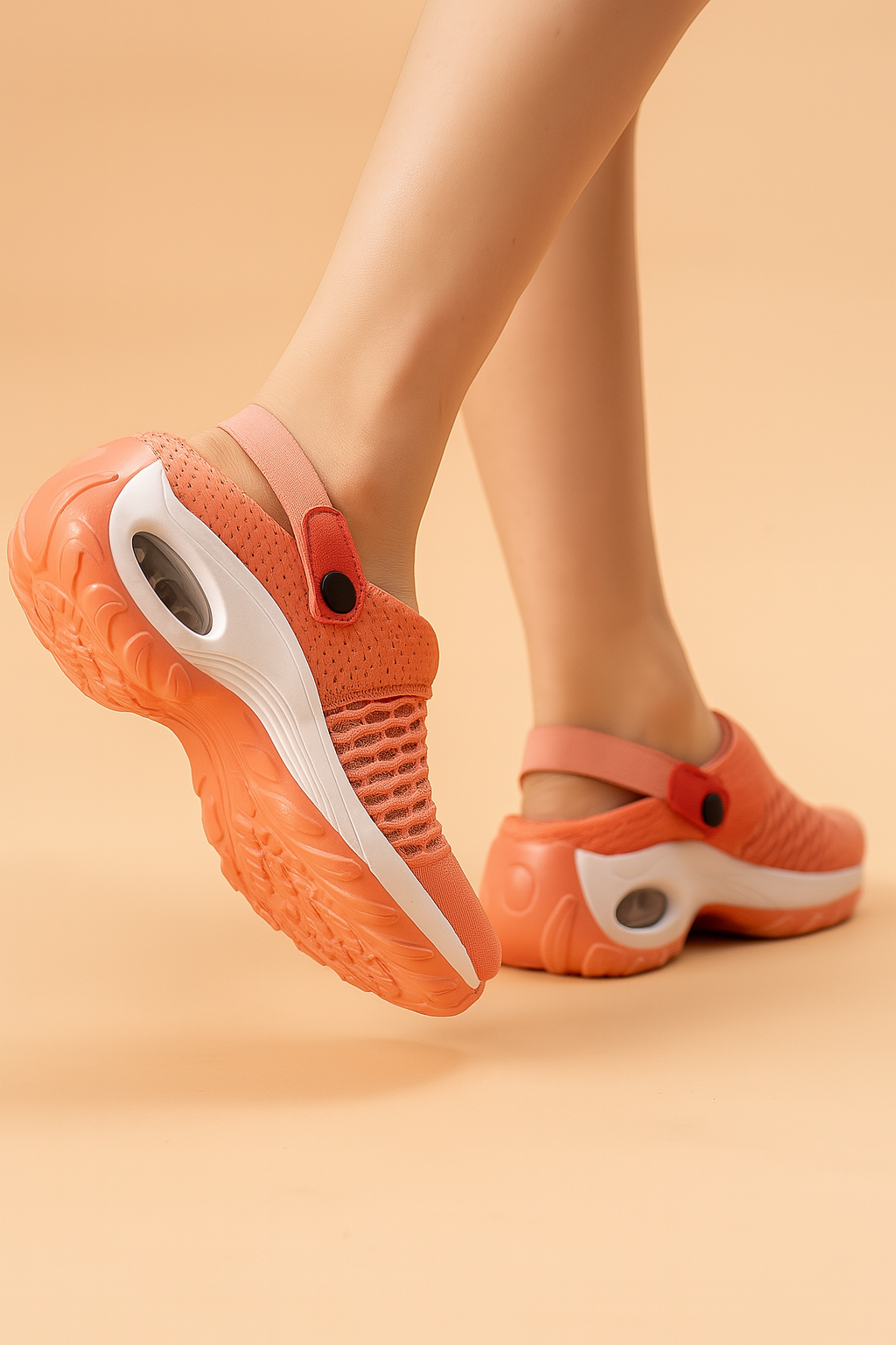 Women's Mesh Clogs with Adjustable Slip-On Strap and Cushioned Sole