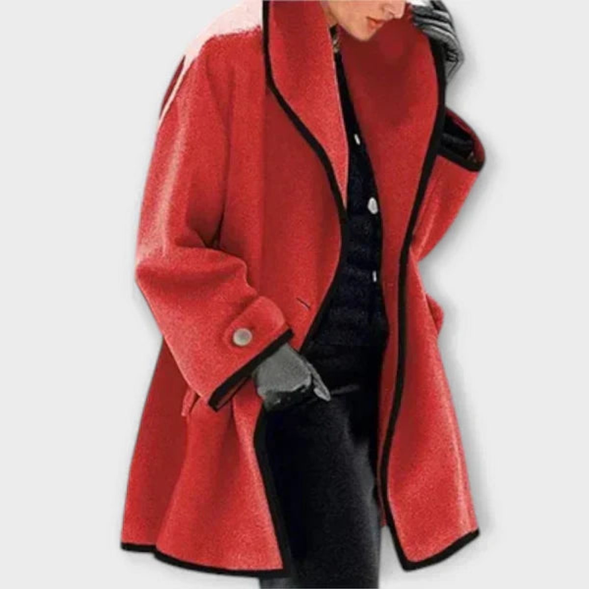 Gwendolyn | Oversized Wool-Blend Swing Winter Coat