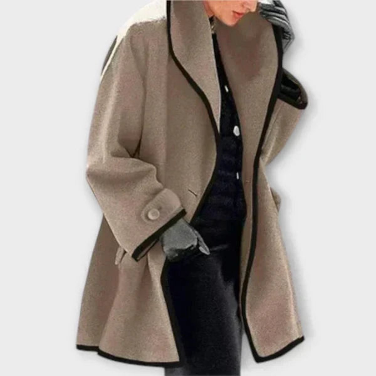 Gwendolyn | Oversized Wool-Blend Swing Winter Coat