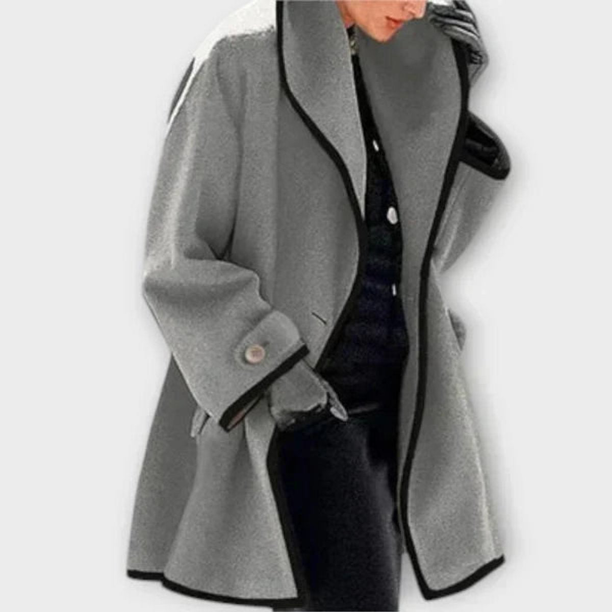 Gwendolyn | Oversized Wool-Blend Swing Winter Coat