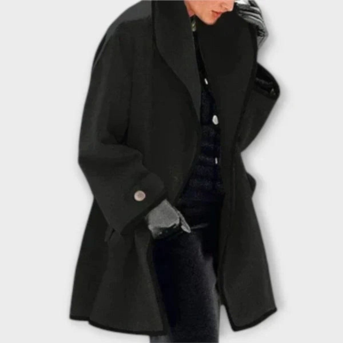 Gwendolyn | Oversized Wool-Blend Swing Winter Coat