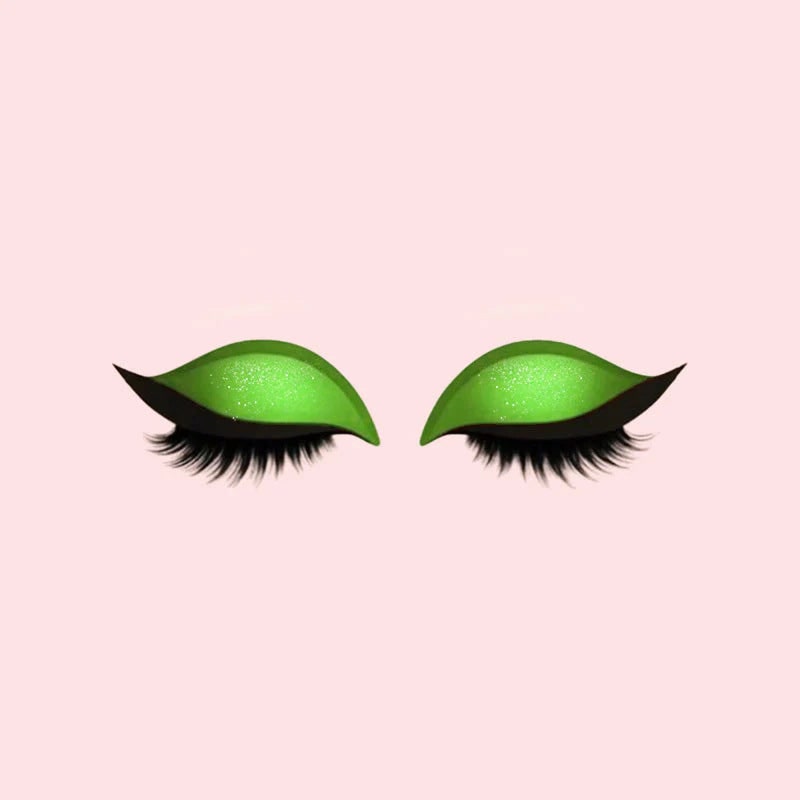 Women's Reusable Self-Adhesive Eyeliner Stickers with False Lashes and Eyeshadow