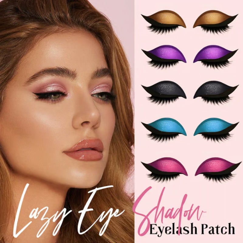 Women's Reusable Self-Adhesive Eyeliner Stickers with False Lashes and Eyeshadow