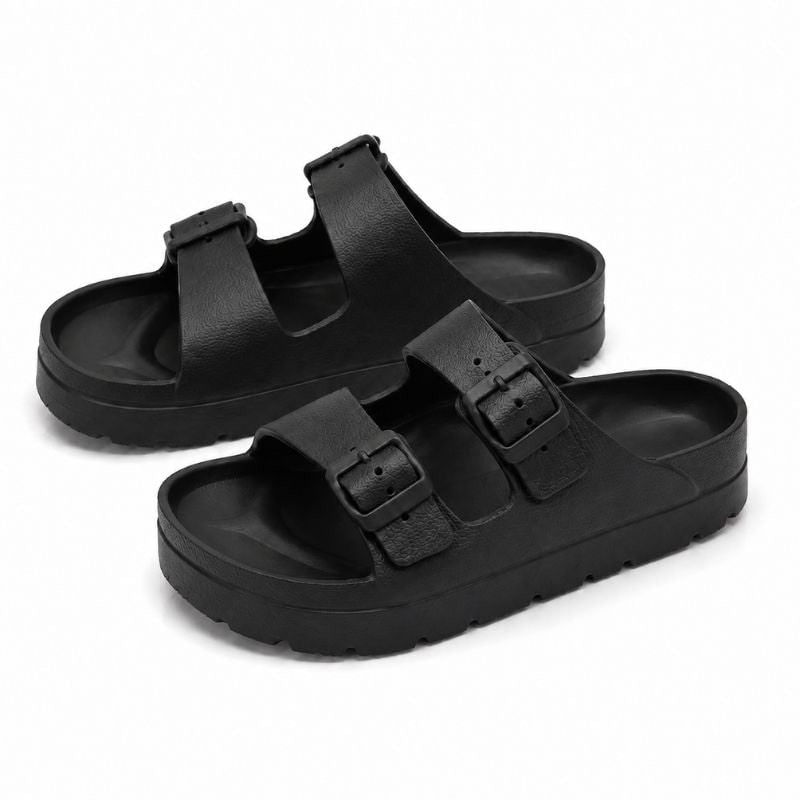 Women's Slide Sandals with Eva Foam Platform and Arch Support
