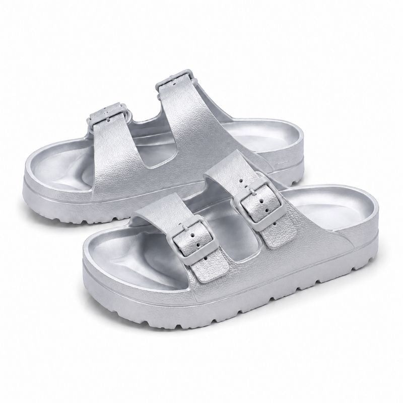Women's Slide Sandals with Eva Foam Platform and Arch Support