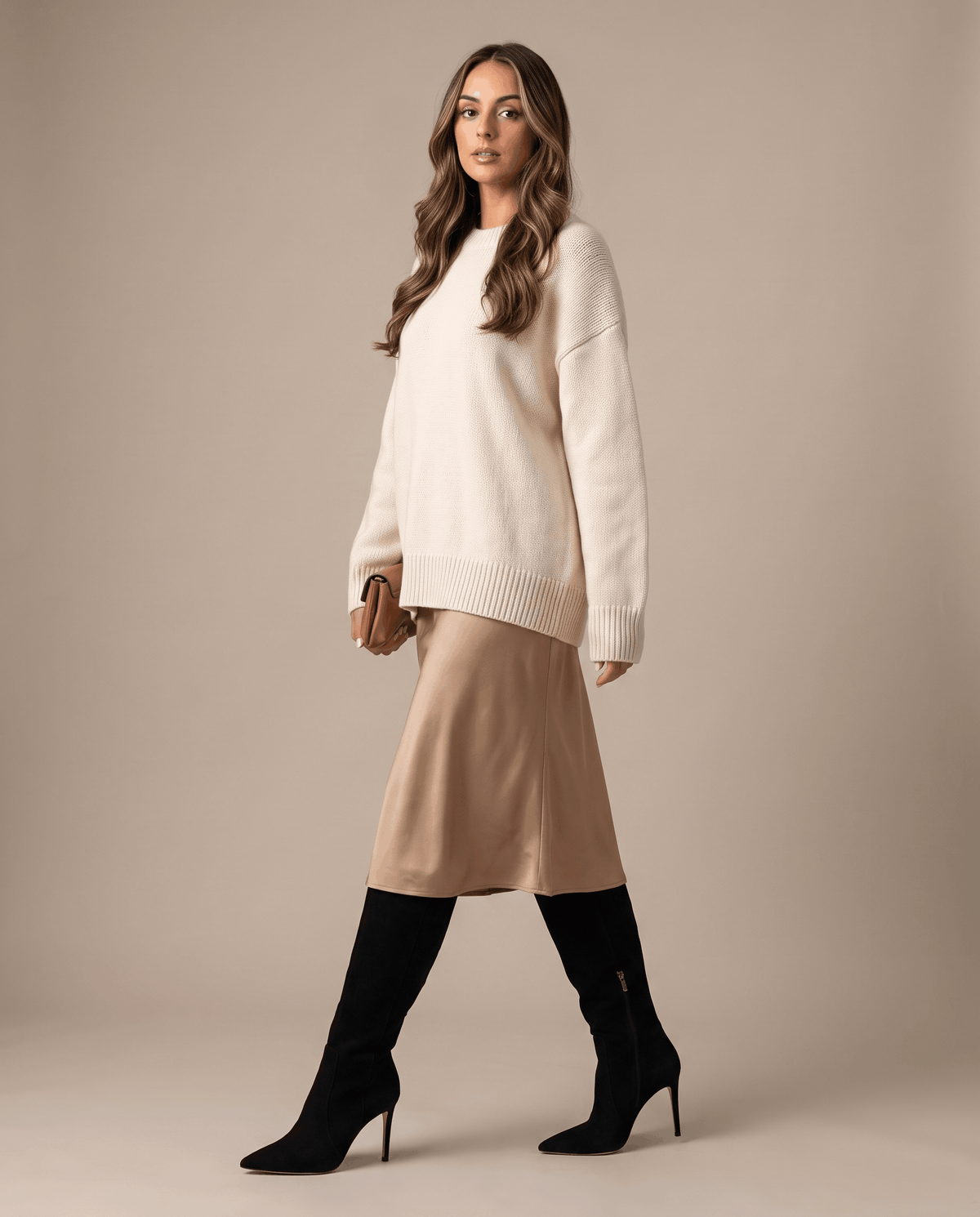 Stiletto Knee-High Boots for Women – Pointed-Toe, Side Zip & Slim Fit | Crissa