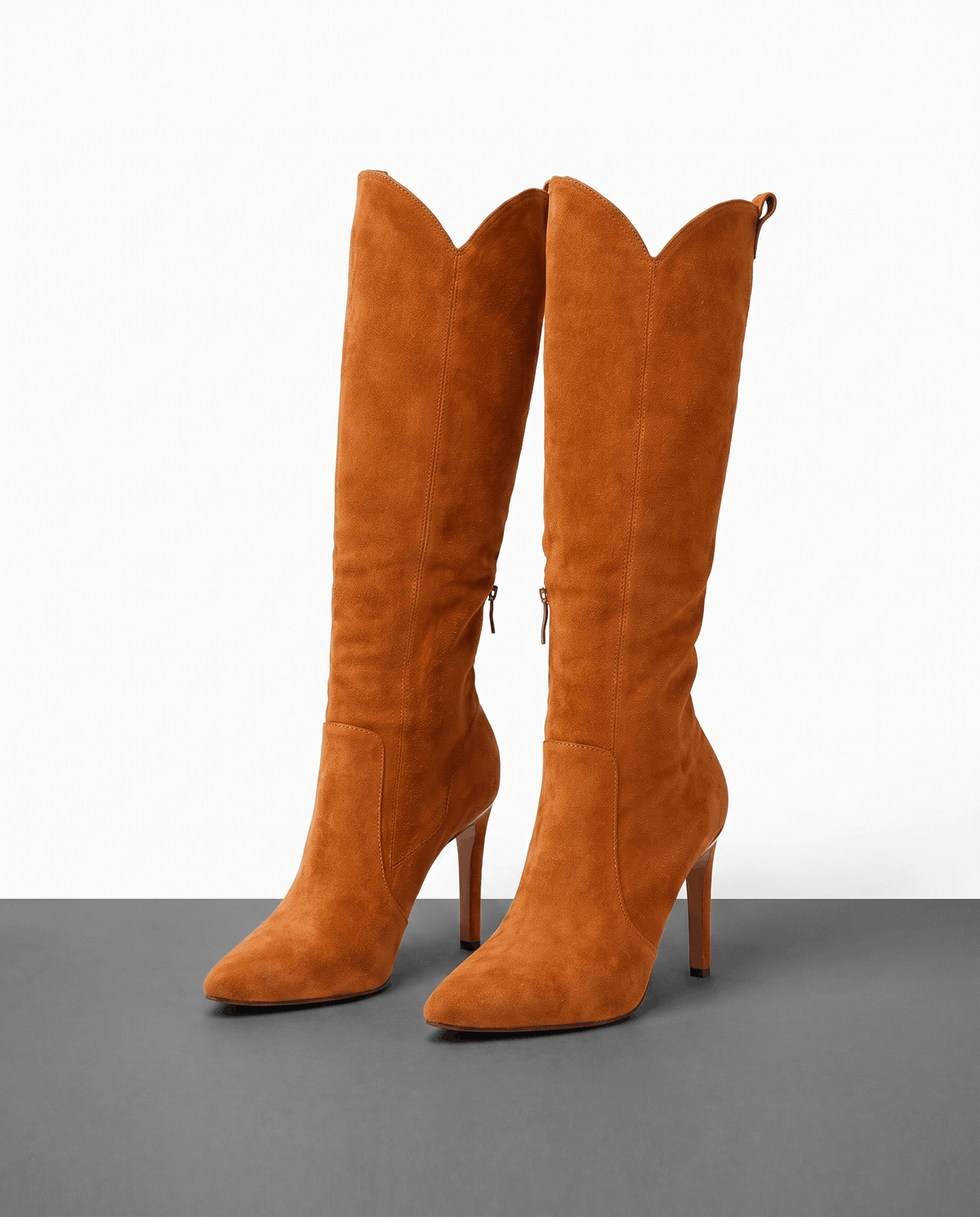 Stiletto Knee-High Boots for Women – Pointed-Toe, Side Zip & Slim Fit | Crissa