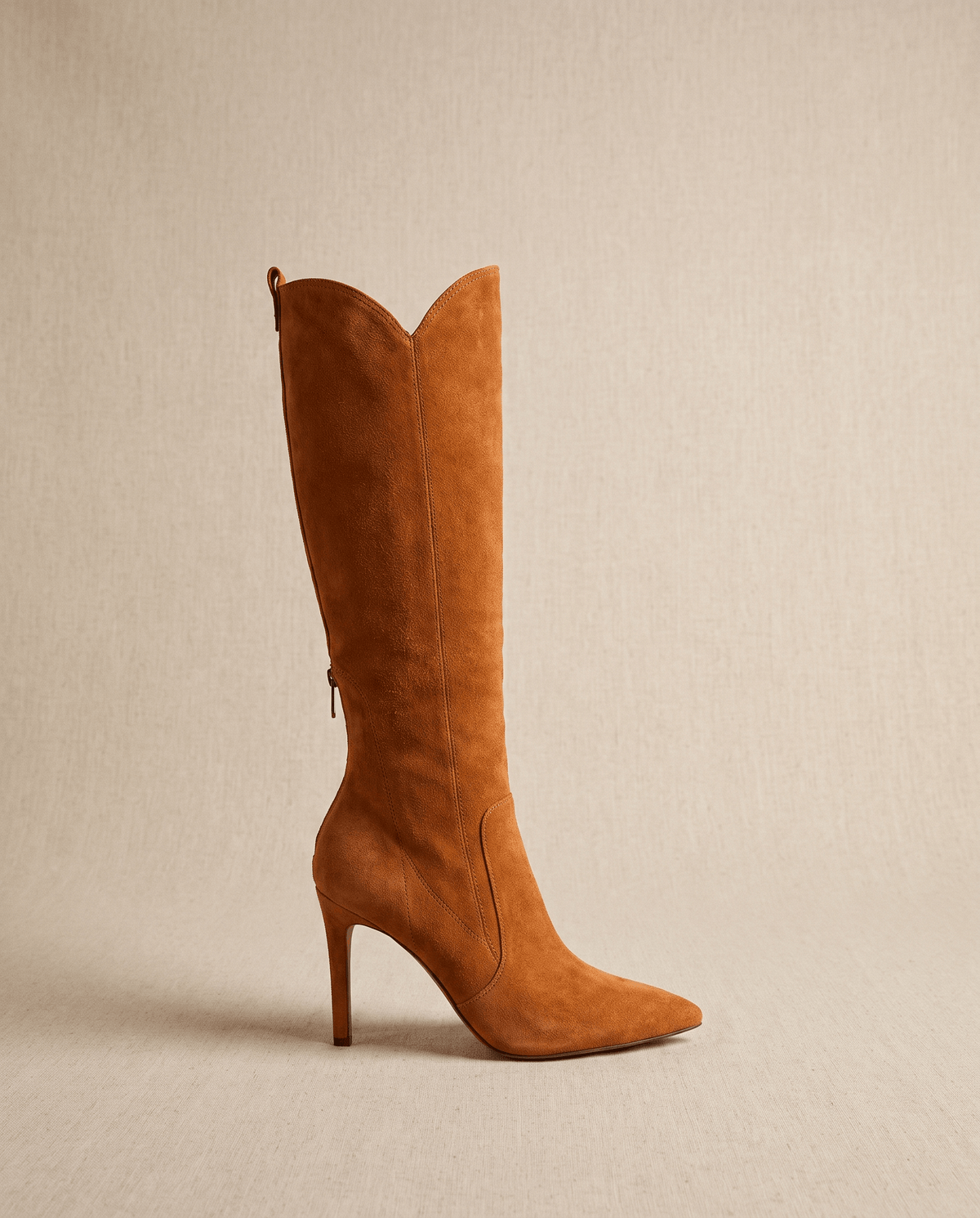 Stiletto Knee-High Boots for Women – Pointed-Toe, Side Zip & Slim Fit | Crissa