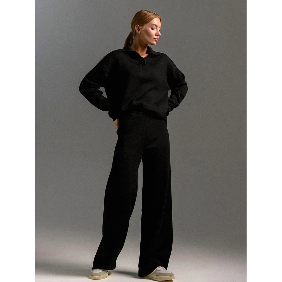 Women's Two Piece Loungewear Set with Oversized Hoodie and Sweatpants