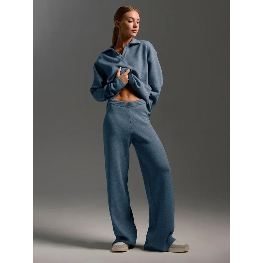 Women's Two Piece Loungewear Set with Oversized Hoodie and Sweatpants