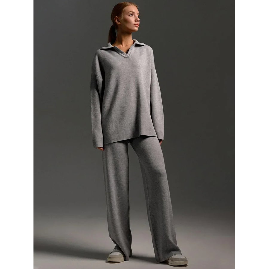 Women's Two Piece Loungewear Set with Oversized Hoodie and Sweatpants