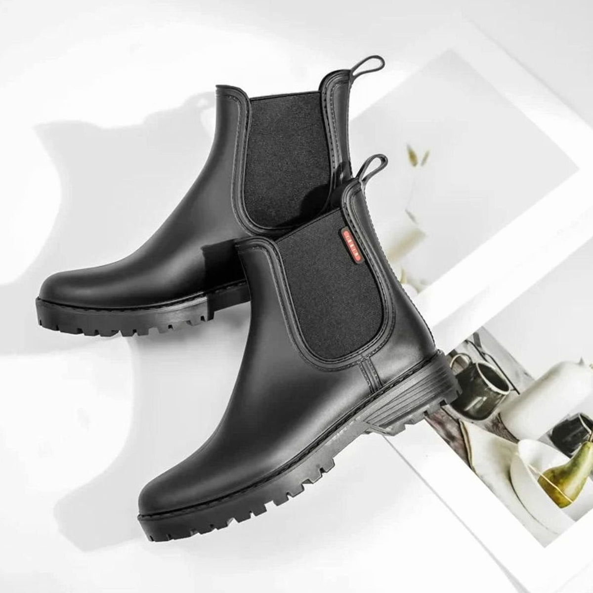 Evelyn | Women's Waterproof Insulated Elastic-Panel Chelsea Boots