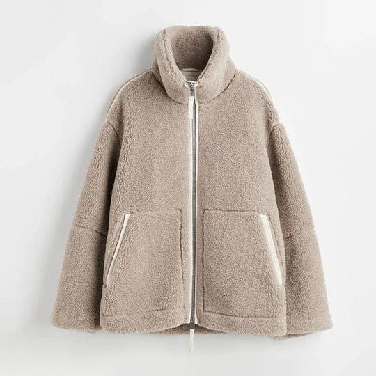 Women's Oversized Teddy Fleece Jacket