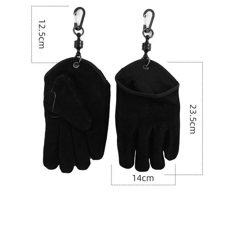 Work Gloves | Thickened Cowhide, Heat-Resistant & Magnetic Buckle