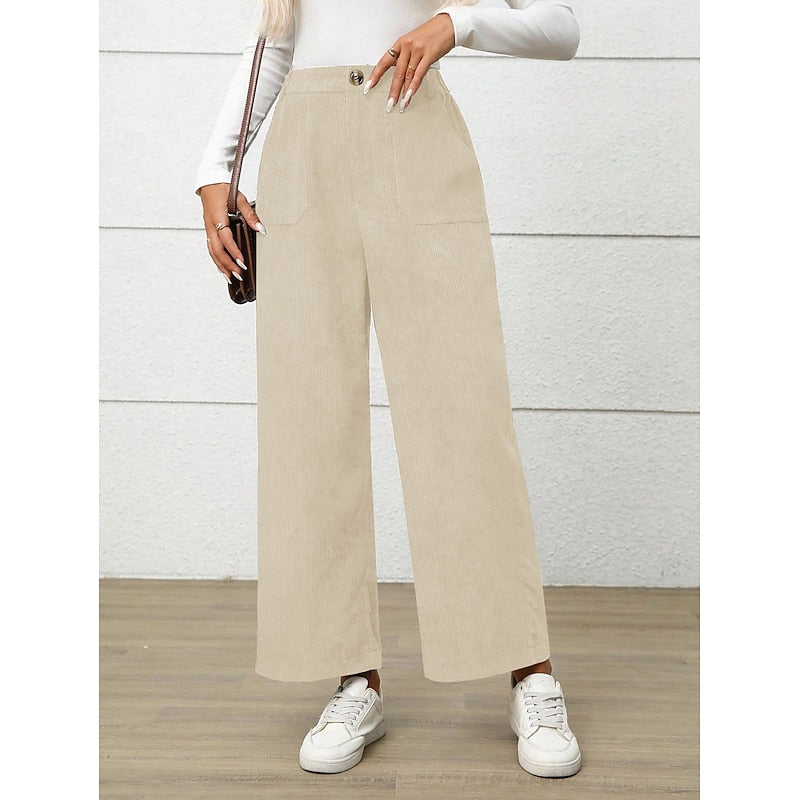 Simone | High Waisted Relaxed Wide-Leg Pants