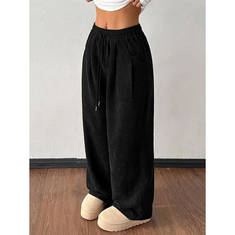 Georgina | High Waisted Relaxed Palazzo Wide-Leg Pants