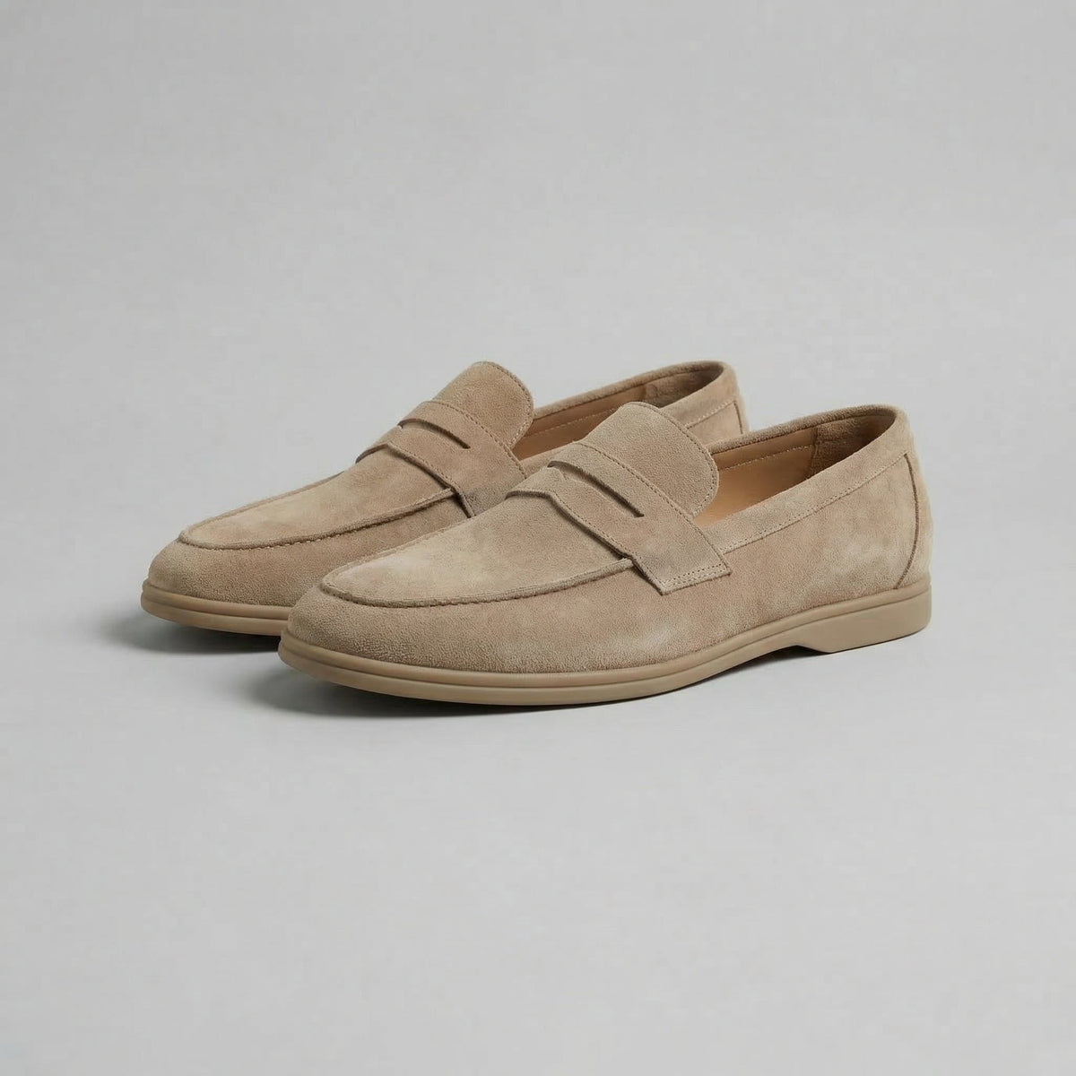 Yannick | Men's Suede Penny Loafers