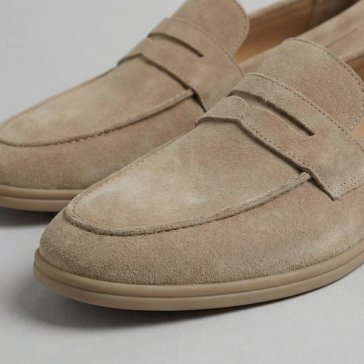 Yannick | Men's Suede Penny Loafers