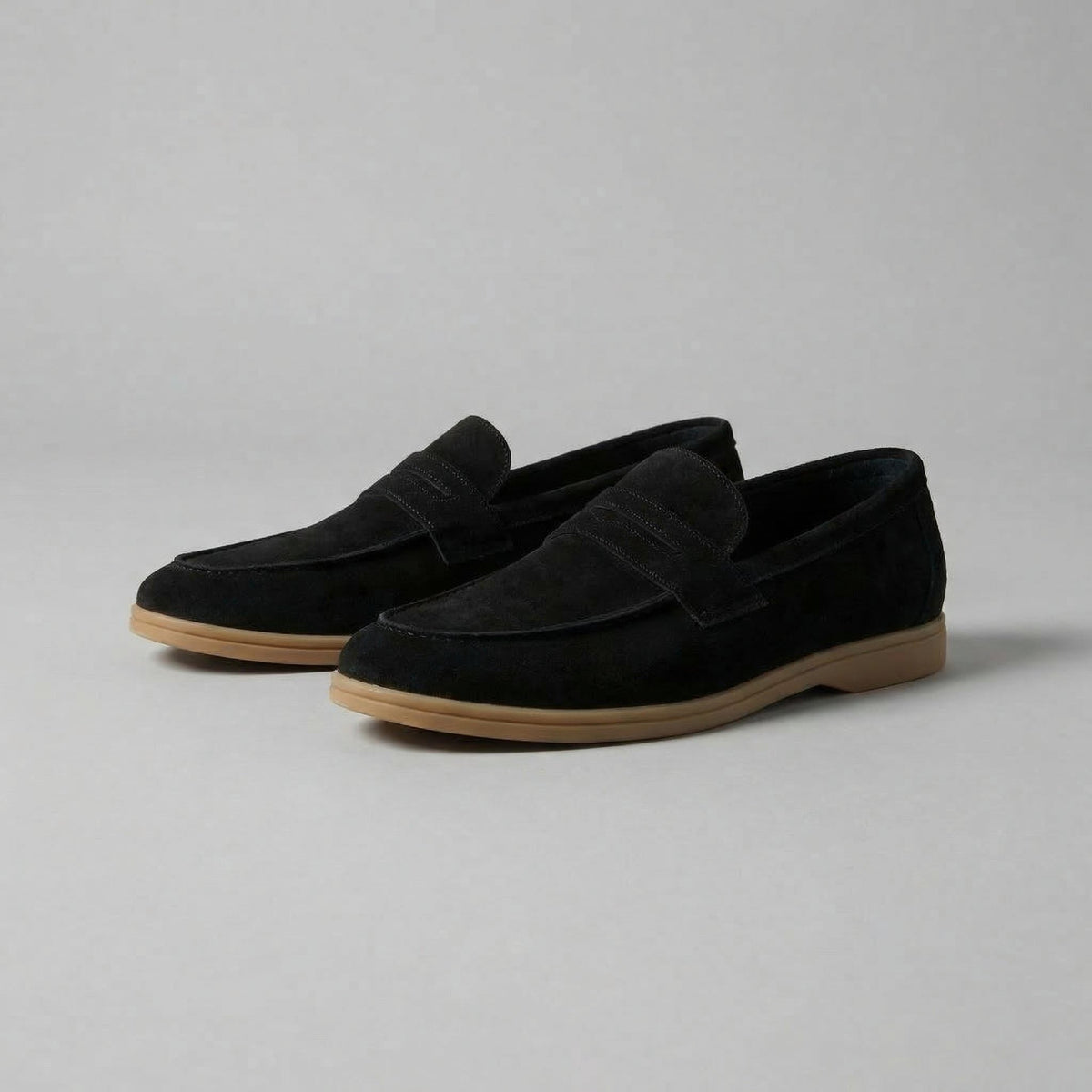 Yannick | Men's Suede Penny Loafers